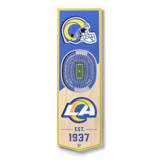 6" x 19" 3D StadiumView Banner By Youthefan in Los Angeles Rams | Michaels®